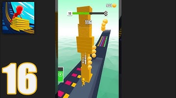 Stack colors - Level 16 | Gameplay Walkthrough (Android, iOS)