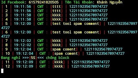 [SHARE TOOL] TOOL SPAM COMMENT FACEBOOK ĐA LUỒNG ĐA COOKIE ĐA ID PORT SIÊU VIP MỚI