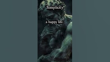 The Simplicity of Stoicism: Embracing a Minimalist Philosophy for a Fulfilling Life  #philosophy