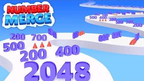 Number run merge 3d math mobile gameplay