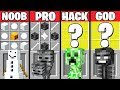 Minecraft Battle: SUPER MONSTER CRAFTING CHALLENGE - NOOB vs PRO vs HACKER vs GOD ~ Animation
