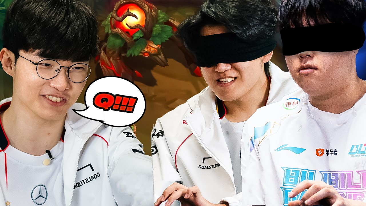 Pro Gamers Play League of Legends BLINDFOLDED 👀 | Worlds 2024