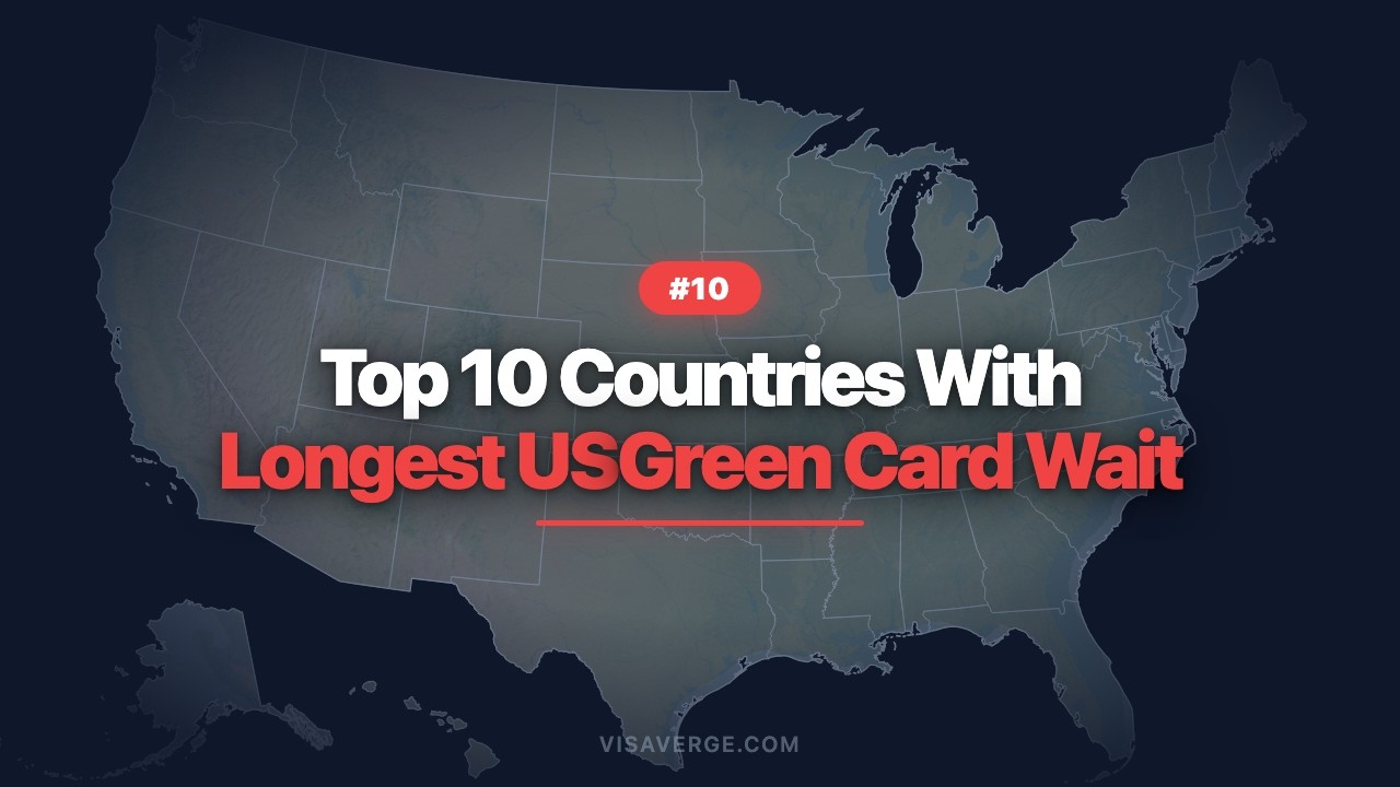 Top 10 Countries With Longest US Green Card Wait — India 54 Years
