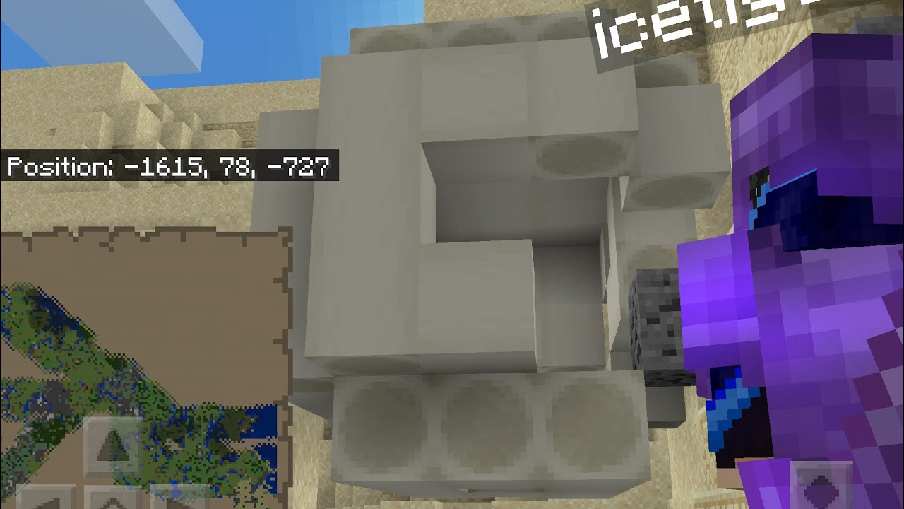 ACTUAL footage of me finding a fossil in survival Minecraft