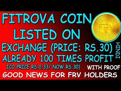 Good News for Fitrova Coin Holders: FRV Coin listed on Token Store exchange. Current Price $0.4812 - 동영상