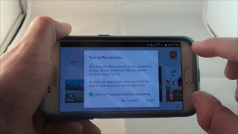 Samsung Galaxy S6 - Hidden Feature Pin Windows