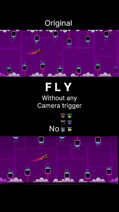 F•L•Y without any camera trigger id:117528686 by:ItsJ3susGD #gd #geometrydash #fly