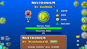[78968273] #1939 NeutroniuM (by GiaMmiX, Insane) [Geometry Dash]