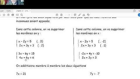 Systèmes : La méthode des combinaisons (Gauss)
