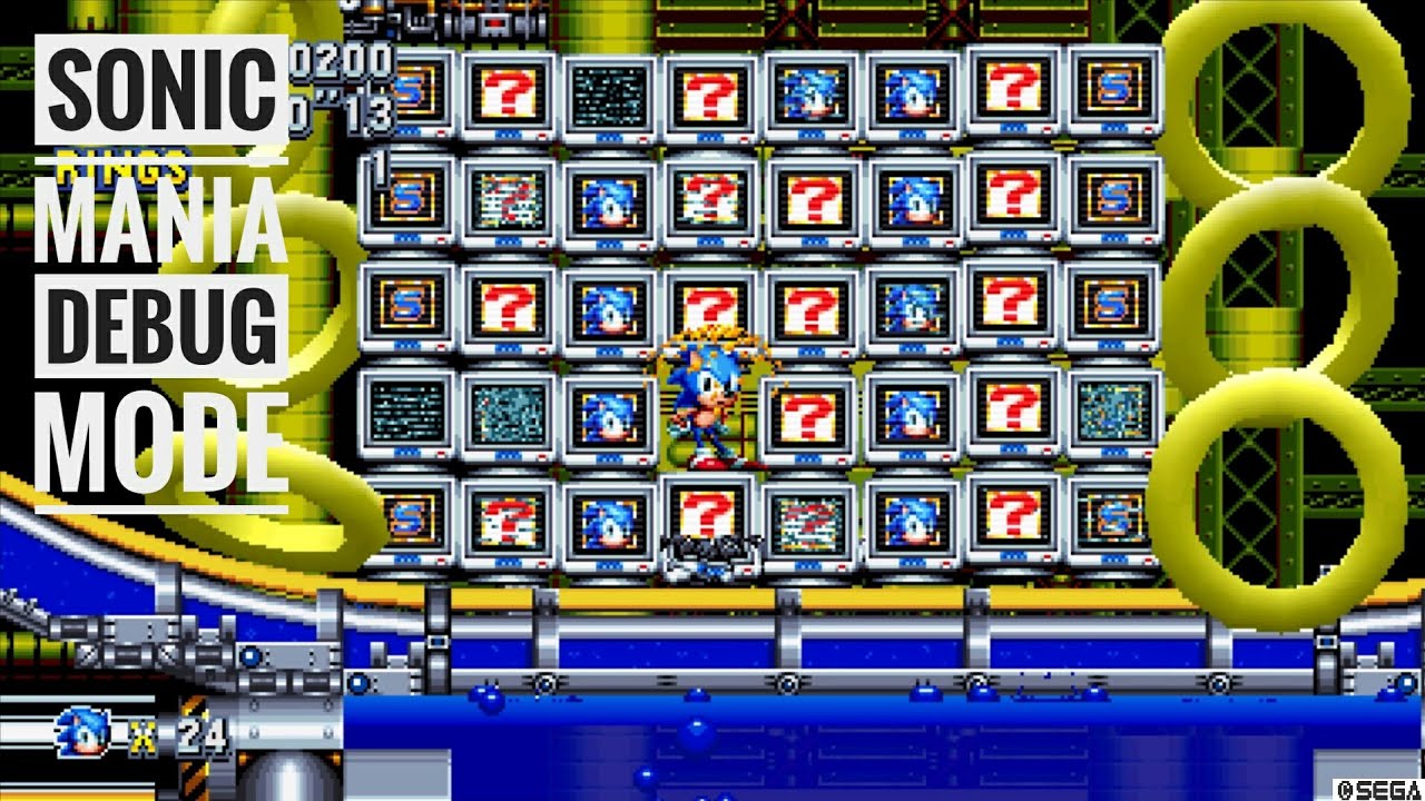 Sonic Mania – Destrancáveis, códigos de trapaça, modo debug