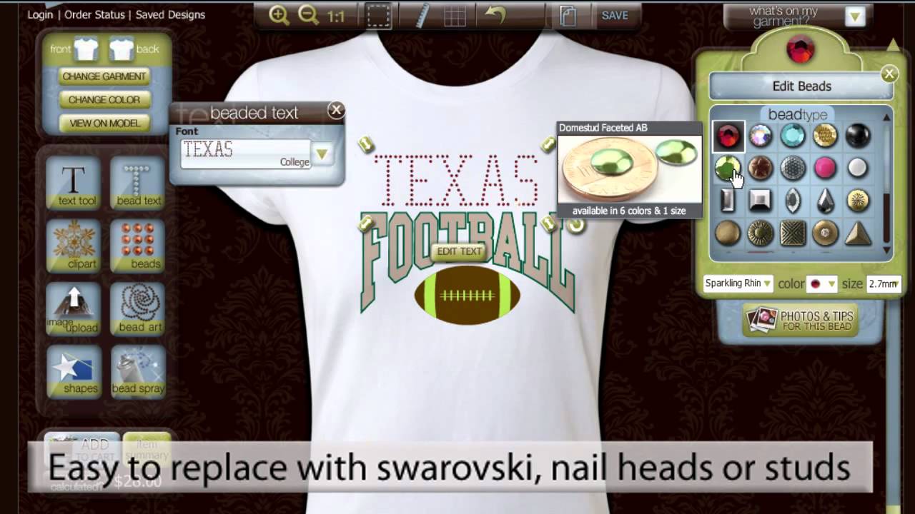 Texas Football Custom T Shirt Design