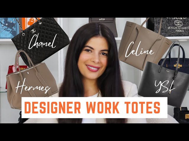 BEST DESIGNER WORK TOTES 🤍: Chanel, Hermes, Saint Laurent, Louis Vuitton,  Celine, Mulberry 