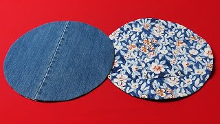 DIY핸드백을 바느질 하는 놀랍도록 쉬운 방법!/unbelievable sewing trick/circle handbag tutorial