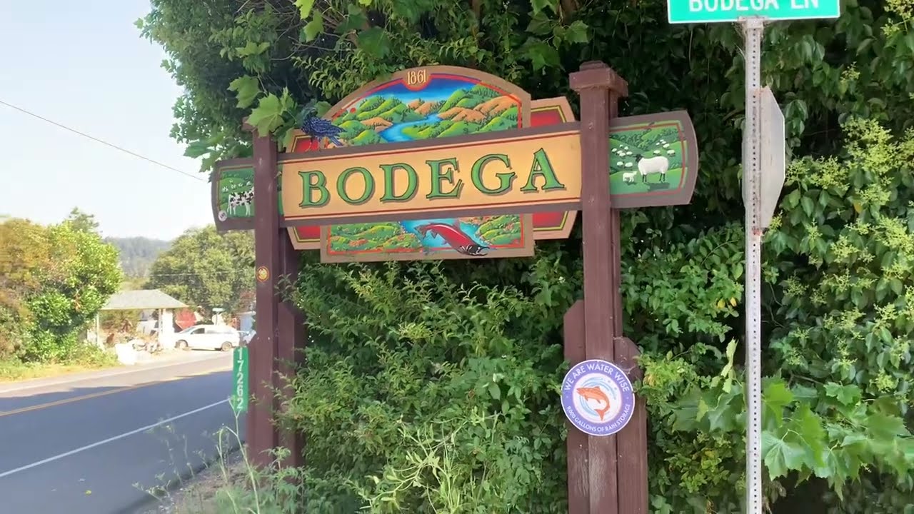 Driving to Bodega Bay, CA from Vallejo.