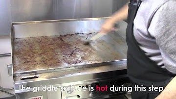 Lang Chrome Griddle Cleaning Video