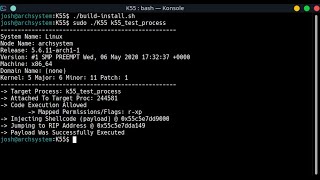 K55 - Linux x86_64 Process Injection Utility: Boosting Program Capabilities with C++14 #kali