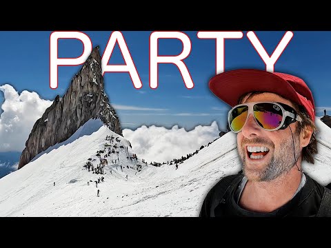 Mountain Top Snowboard Party on MT Hood