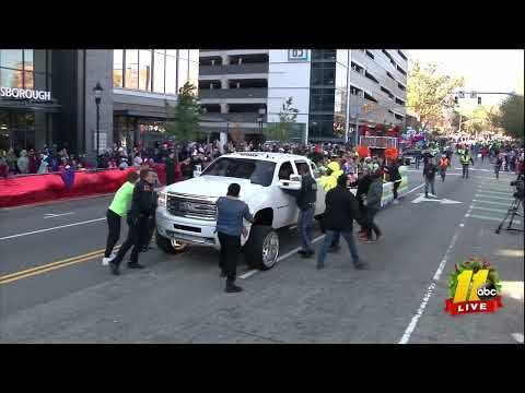 Parade watchers, police stop out-of-control truck at Raleigh Christmas Parade