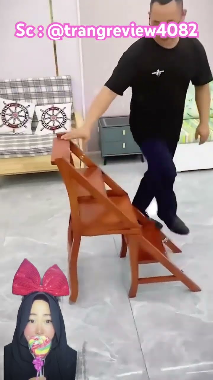 PAPA PAMER KURSI TANGGA ⁉️ Keren Gak Nih ? @trangreview4082 #shorts #funny #dubbing