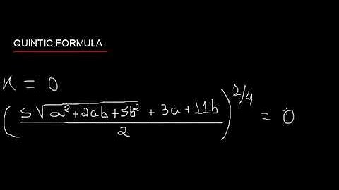 Quintic formula - Solving by radicals