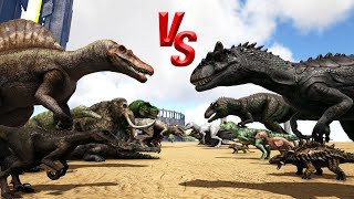 Jurassic Park Expansion MOD VS Ark Dinos || Ark Battle