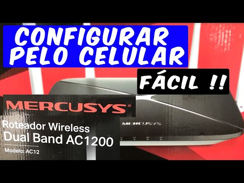 Como configurar o roteador Mercusys AC1200 (AC12G) pelo celular FÁCIL !!