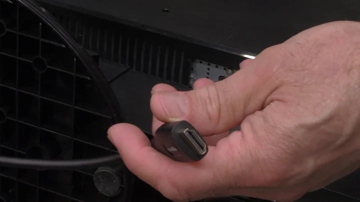 Display Port and HDMI Cable Hook Up Computer Monitor