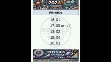 2024 al physics mcq  guessing answers 16 to 20 #advancedlevel #advancedtechnology #treandingshort