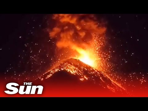 Guatemala’s Pacaya Volcano continues to erupt violently.