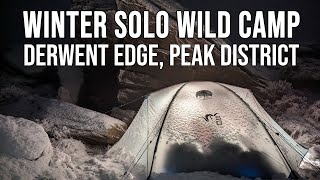 Winter Solo Wild Camp, Derwent Edge, Peak District  Stone Glacier Skyscraper 2p
