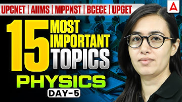 Physics 15 MOST Important Topics | UP CNET | AIIMS | MP PNST | BCECE | UP GET Exam Preparation 2026