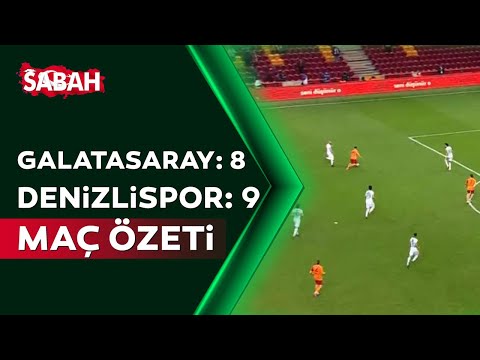 Galatasaray: 3 -Denizlispor: 3 (Penaltılarla 5-6) MAÇ ÖZETİ TÜM GOLLER
