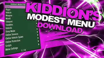 Kiddions Modest Menu Free 2022 - Gta 5 Mod Menu Pc - Undetected, Safety Mod Menu Gta 5
