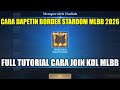 CARA DAPETIN BORDER STARDOM MOBILE LEGENDS 2026! FULL TUTORIAL CARA DAFTAR KOL MLBB | BONUS DIAMOND