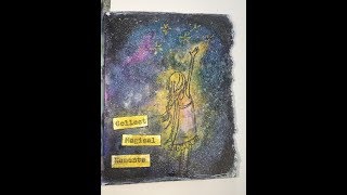 Art Marks Day 27- Timed Art Journaling Process