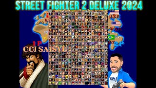 Street Fighter 2 Deluxe 2024 - Jogando com CCI Saisyu - Roda em PC fraco.