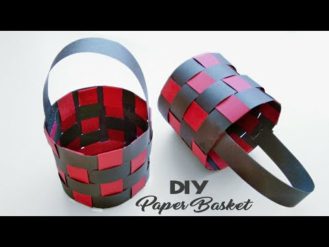 cara Membuat Keranjang Dari Kertas - Paper Basket - Paper Craft