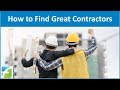 How to Find Great Contractors