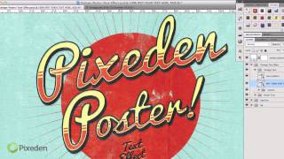 Vintage Poster Text Effect - Tutorial - PIXEDEN
