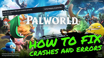 How to FIX CRASHES and ERRORS in PALWORLD!!!