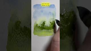 How to use an embossing tool with watercolour.