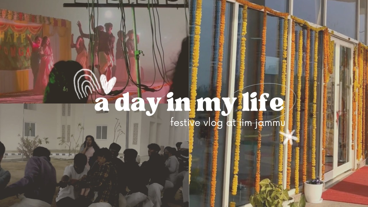 Food, Paintings, Fog & Festival Chaos | Cozy College Vlog #iimjammu