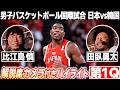【田臥＆比江島 解説席カメラ 日韓戦第1Q】2人が思わず顔を見合わせた八村塁のプレー＆宇都宮ブレックスの後輩・ 高島紳司を絶賛！｜男子バスケットボール国際試合