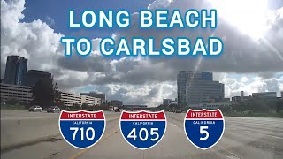 Long Beach to Carlsbad, CA | I-710 N, I-405 S, I-5 S by Southwest Road Trips 488 views 2 months ago 1 hour, 20 minutes