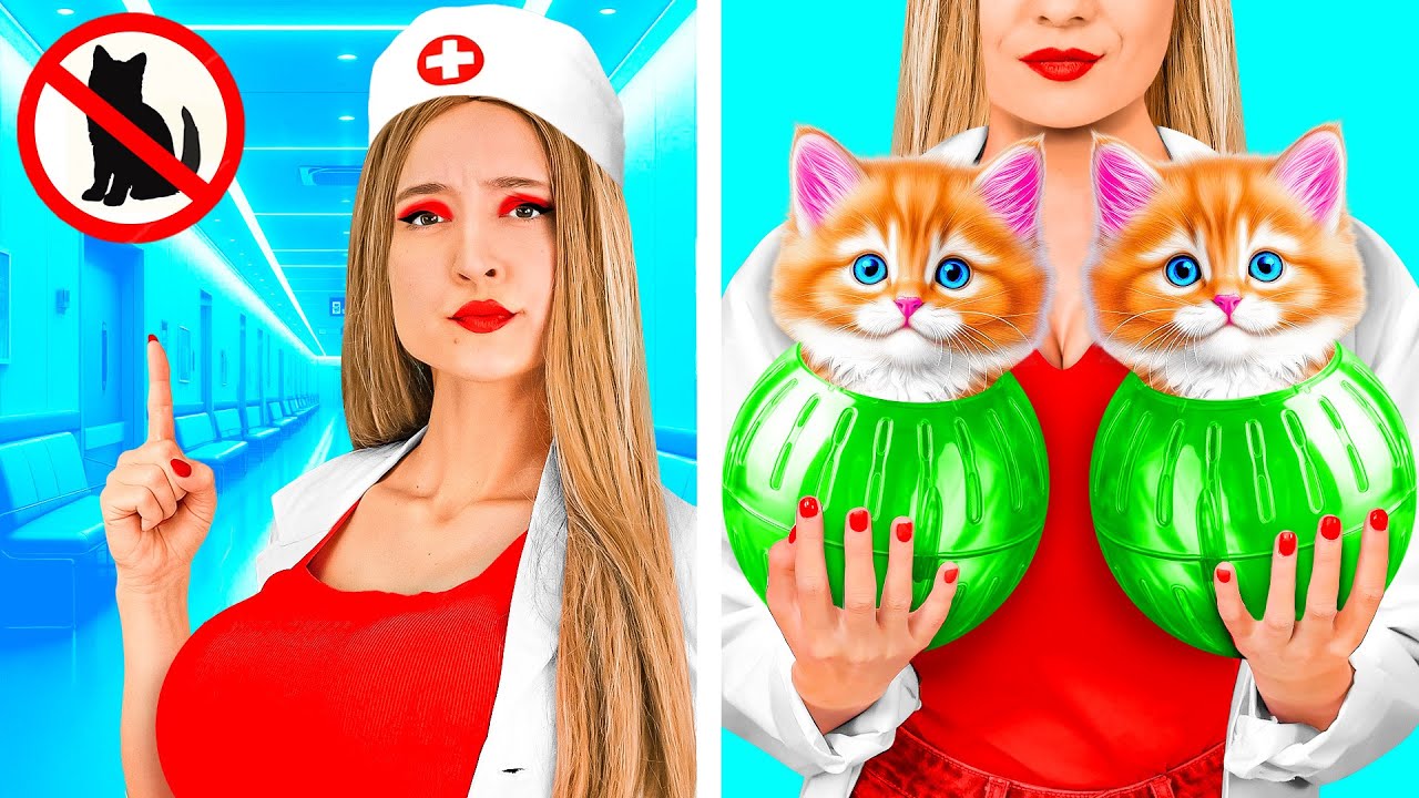 Cách Vui Nhộn Để Lén Đem Thú Cưng Vào Trong Bệnh Viện | Thử Thách Vui Nhộn