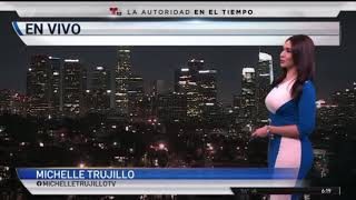 Michelle Trujillo Telemundo Weather Babe Tight Dress