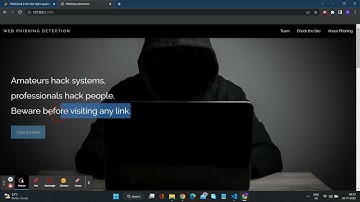 Web Phishing Detection Project