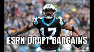 ESPN Mock Draft 2018 - PLAYERS GOING TOO LATE
