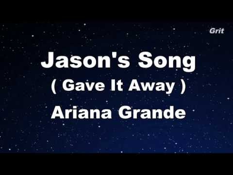 Jason's Song - Ariana Grande Karaoke 【No Guide Melody】 Instrumental