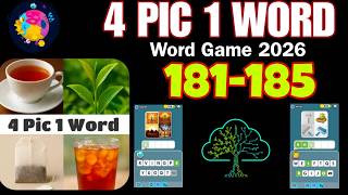 4 PIC 1 WORD Word Game 2026 level 181 182 183 184 185 screenshot 2